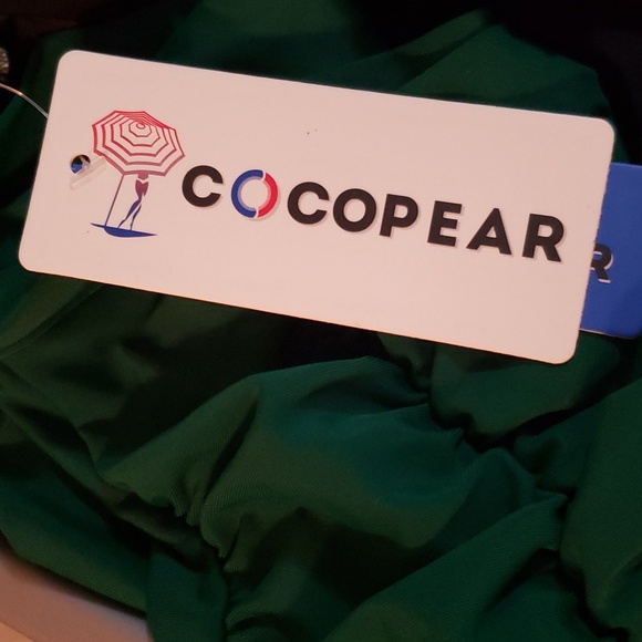 COCOPEAR Ruched High Waisted Bikini Bottom - Picture 7 of 8